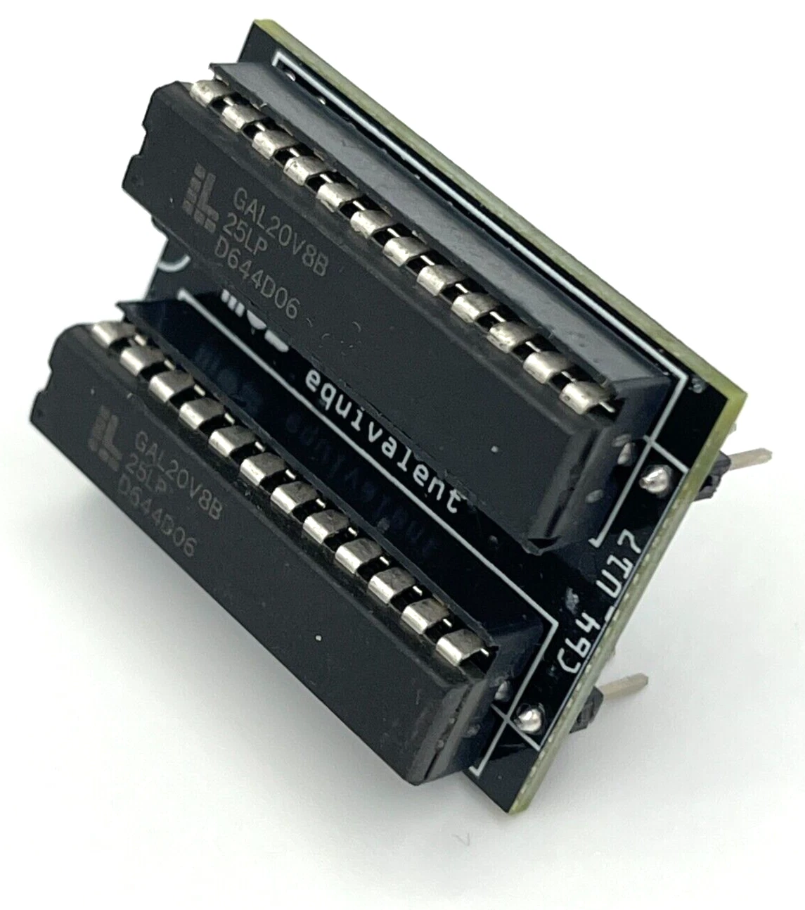 Commodore 64 PLA Chip Replacement Board (MOS 906114-01) - Dual Wipe Socket PLA thumbnail 5